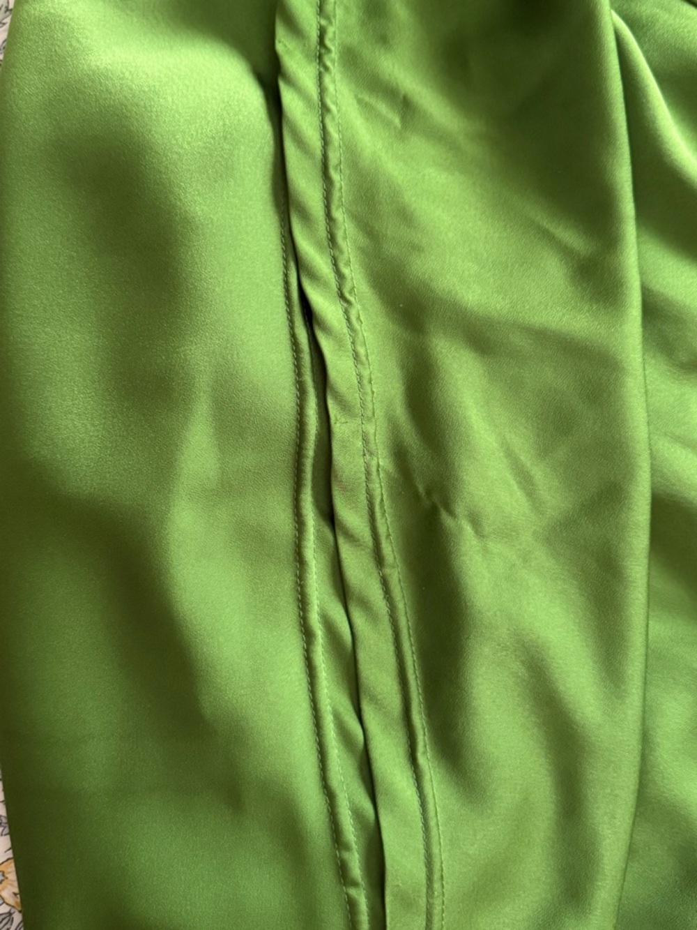 Meshki Green Satin Maxi Dress - Picture 3 of 4